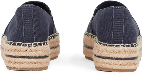 Tommy Hilfiger Alpargatas Mujer Denim Platform con Plataforma, Azul (Space Blue), 39