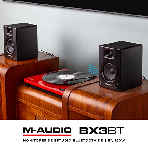 M-AUDIO BX3 BT Par 3.5" 120W Monitores de Estudio, Altavoces Autoamplificados Bluetooth para PC, para producción Musical, Juegos, Streaming, Podcast, DJ