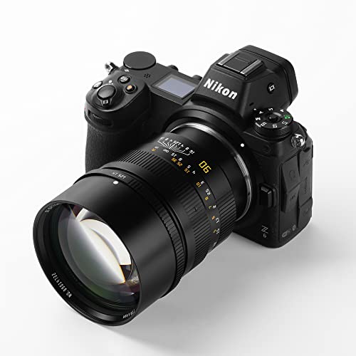 TTArtisan Lente de Cuerpo de Metal de 90 mm F/1.25 Compatible con Montura Nikon Z, Color Negro