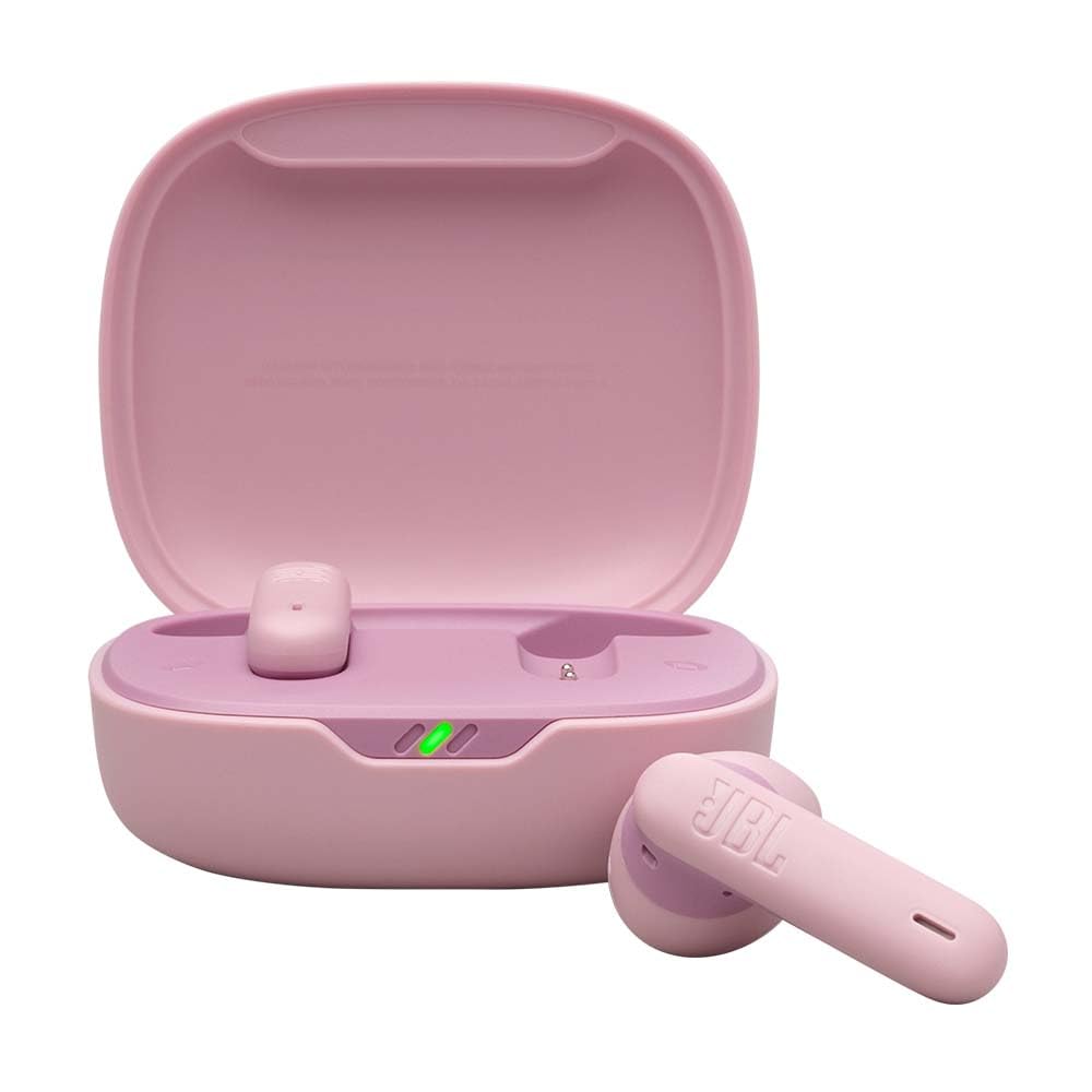 JBL Wave Flex 2, Auriculares inalámbricos True Wireless, Bluetooth, autonomía de hasta 40 hrs, Sonido Pure Bass, Smart Ambient, Resistentes al Agua y al Polvo, conexión multipunto, Rosa