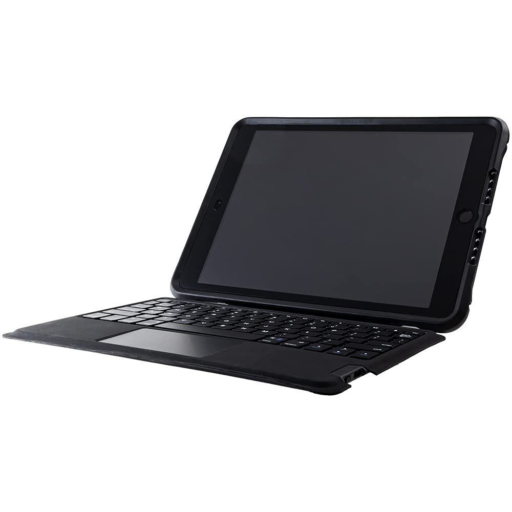 Otterbox Funda Teclado UnlmitED para iPad 10,2' (7.ª Gen / 8.ª Gen / 9.ª Gen), Resistente a caídas, con Teclado ESPAÑOL, Testeada con los Estándares Militares, Negro/Transparente, Sin Pack Retail