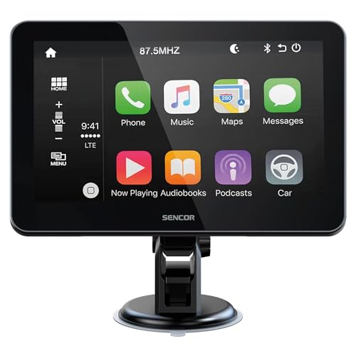SENCOR Pantalla CarPlay y Android Auto SCT M750