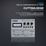 Procesador vocal BOSS VE-500 | Unidad de multiefectos vocal avanzada para guitarristas cantantes | Potentes herramientas para tu pedalera | Armonía automática y corrección de tono | Vocoder | Looper