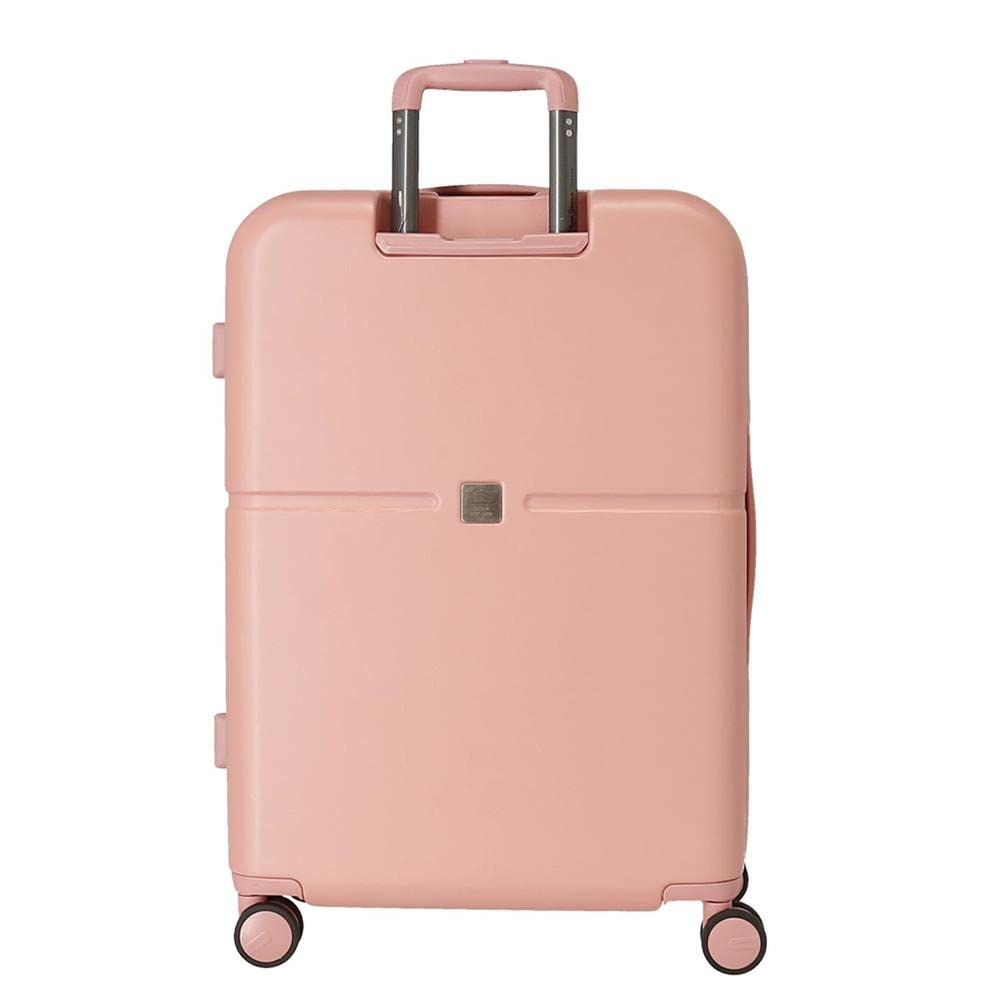 Pepe Jeans Carina Maleta mediana Rosa 48x70x28 cms Rígida ABS Cierre TSA integrado 79L 3,22 kgs 4 Ruedas dobles