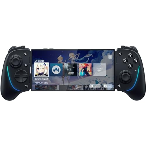 Razer Kishi Ultra - Mando para Juegos USB-C para iPhone y Smartphones Android y iPad Mini (Sensa HD Haptics, Chroma RGB, Carga Passthrough, Botones Mecha-Táctiles y D-Pad, Juegos móviles) Negro