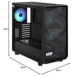 Fractal Design Meshify 2. Black TG Light Tint, RGB, FD,C,MES2A,06