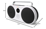 Polaroid P3 – Altavoz Bluetooth inalámbrico Retro-Futuristic Recargable con emparejamiento estéreo Dual - Negro