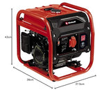 Einhell Generador eléctrico (gasolina) TC-IG 1100 (máx. 1100 W, depósito de 6,5 l, enchufe de 230 V, nivel de potencia sonora 95 dB, bastidor, interruptor de sobrecargas, fusible de falta de aceite)