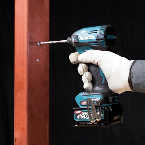 Makita TD003GA202 - Atornillador de impacto inalámbrico (40 V, máx. 2,0 Ah, 2 baterías y cargador)