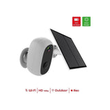 2X Cámara WiFi inalámbrica para exteriores con panel solar