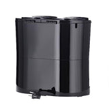 SEVERIN - Cafetera de goteo Duo hasta 16 tazas, Cafetera de filtro compacta / Cafetera americana con 2 jarras termo, Con Desconexión Automática, Negro, KA 9315