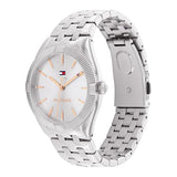 Tommy Hilfiger Reloj Analógico de Cuarzo para Mujer con Correa de Acero Inoxidable Plateada - 1782548