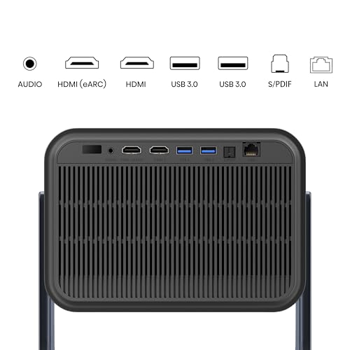 Hisense C2 Ultra Ed. Real Madrid - Mini Proyector Laser UHD 4K Smart TV, de 65" a 300", 3000 Lumen, Dolby Vision Atmos, Audio JBL + Subwofer, Zoom Digital, Autoenfoque, Contraste 2000:1