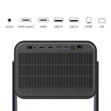 Hisense C2 Ultra Ed. Real Madrid - Mini Proyector Laser UHD 4K Smart TV, de 65" a 300", 3000 Lumen, Dolby Vision Atmos, Audio JBL + Subwofer, Zoom Digital, Autoenfoque, Contraste 2000:1