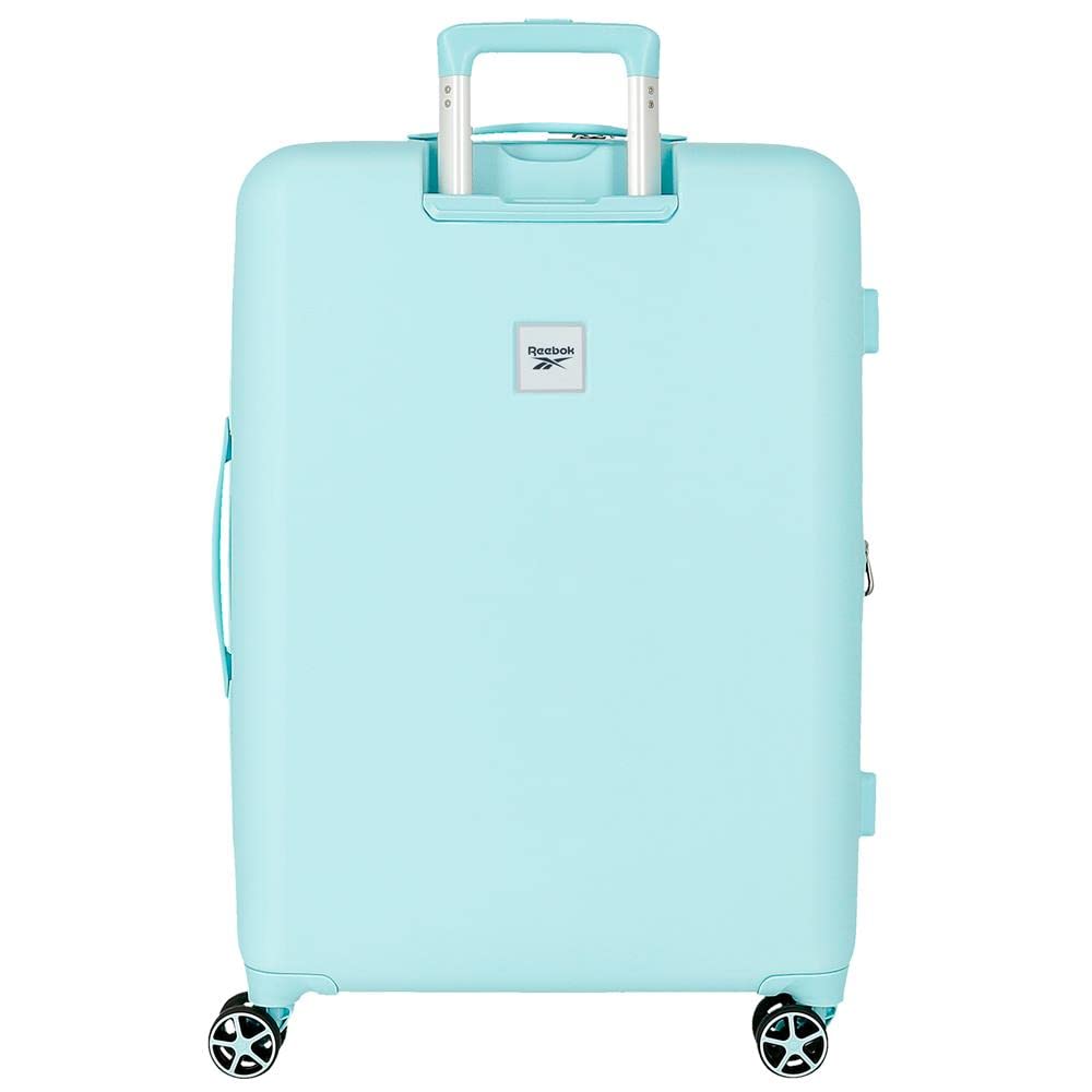 Reebok Reebok Maleta Mediana Turquesa 48x70x26 cms Rígida ABS Cierre TSA Integrado 74L 2,5 kgs 4 Ruedas Dobles