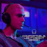 Skullcandy SLYR Pro Cascos Over-Ear Multiplataforma con Cable para Gaming, con Enhanced Sound Perception, Micrófono con IA, Compatibles con Xbox Playstation y PC - Azul
