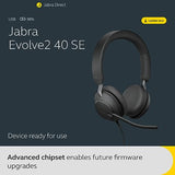 Jabra Evolve2 40 SE USB-A Estéreo MS Negro