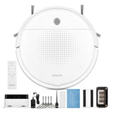SENCOR Robot Aspirador y fregasuelos SRV 1550WH - Robot Aspirador Ultra Silencioso y Compacto, Navegación Inteligente con Tecnología Smart Room y Función Mop, Ideal para Pelos de Mascotas