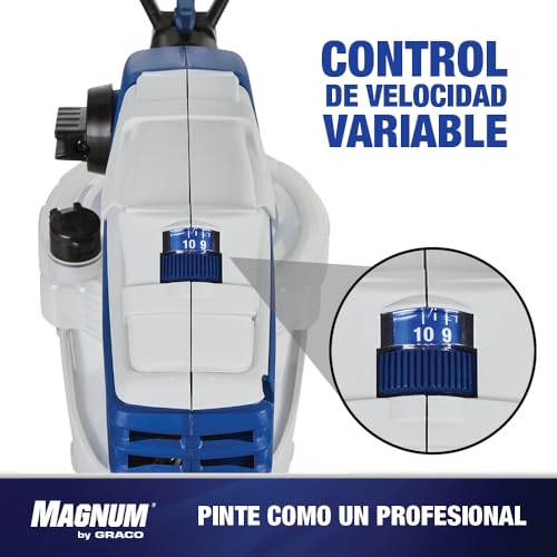 Magnum de Graco 26D527 TrueCoat 360 Variable Speed, pulverizador de Pintura airless con Cable portátil, Modelo UE, Uso doméstico, pequeños proyectos Decorativos (presión máxima 138 Bar)
