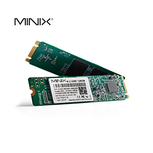 MiniX M.2 2280 - SSD de 128 GB para Neo N42C-4, Color Negro