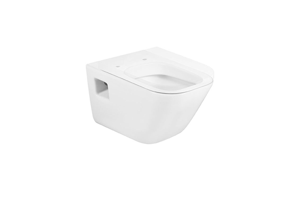 Roca,Senso Square DE,SQUARE - Taza suspendida con salida horizontal,Blanco,350mm x 540mm x 400mm,A346477000