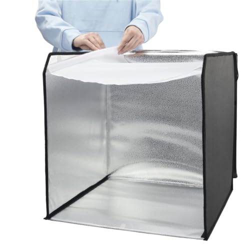 Hama Caja de Fotos, 50 x 50 cm (Estudio fotográfico, Mini Estudio fotográfico, Caja de luz, Caja de luz, Caja Ligera, Caja Blanca, Pantalla Verde, Tienda de luz, Cubo de Fotos, para fotografía de