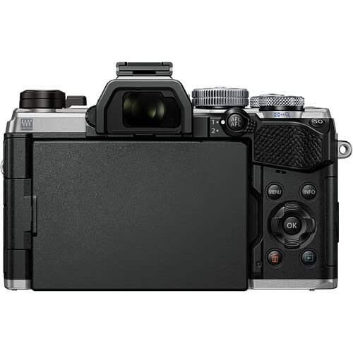 OM SYSTEM OM-5 Cámara con Sistema Micro Four Thirds con Objetivo M.Zuiko Digital 14-150mm F4-5.6 II, Sensor Live Mos de 20 MP, Estabilización de Imagen Mejorada de 5 Ejes, IP53, Plata/Negro
