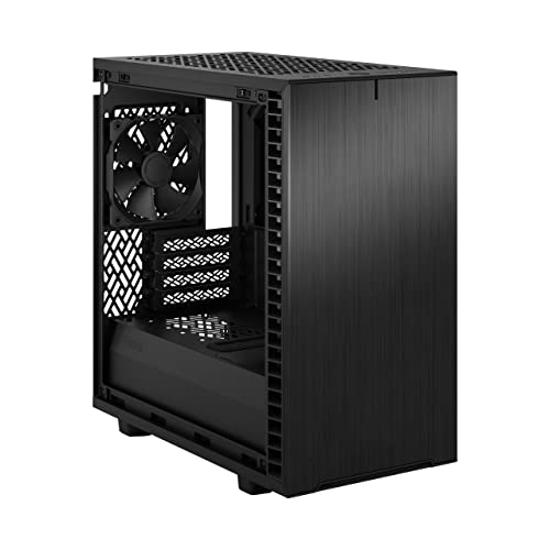 Fractal Design Define 7 Mini Black Brushed Aluminum/Steel Micro ATX Silent Mini Tower Computer Case