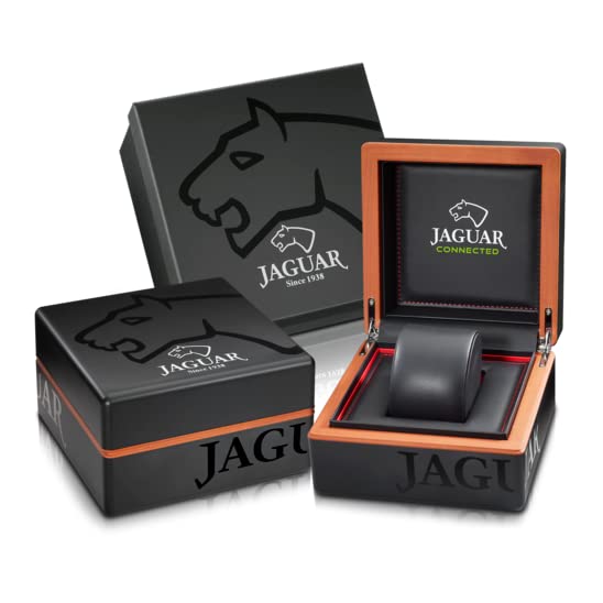 JAGUAR Reloj Modelo J888/1 de la colección Connected, Caja de 45,7 mm Azul con Correa de Acero para Caballero