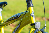 Huffy Moto X para niños, Unisex Juvenil, Amarillo, 18 "
