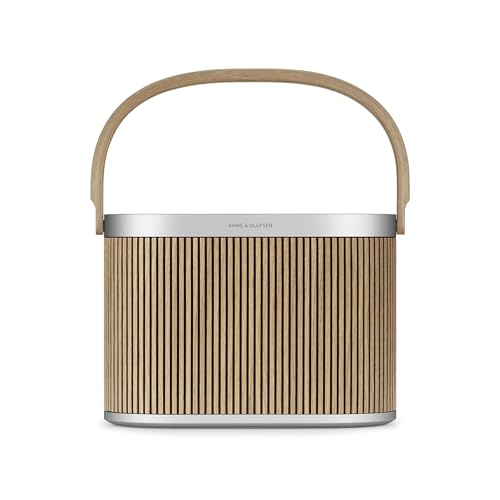 Bang & Olufsen Beosound A5 Potente Altavoz de Lujo Modular Bluetooth Portátil y WiFi. Altavoz Bluetooth Sonido Fuerte para Uso en Casa o Exteriores con una Batería de Larga Duración - Oak
