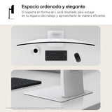 LG 49U950A-W - Monitor UltraWide Curvo, 49", Nano IPS, (5120x1440), 32:9, 144Hz, HDR400, AMD FreeSync Premium Pro/Ideal Multitarea, USB-C (PD 90W), Inclinación/Altura Ajustable, Blanco