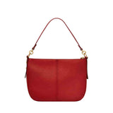 Fossil Jolie Bolso cruzado de piel rojo para mujer, Rojo oscuro