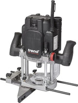 Trend T12 Kit de Inicio Definitivo para Fresado, T12EK/EU Fresadora de Inmersión de Velocidad Variable (2300W, 12mm, 230V), Juego de 6 Fresas de 12mm, Máscara y Gafas, T12/START/SET/E