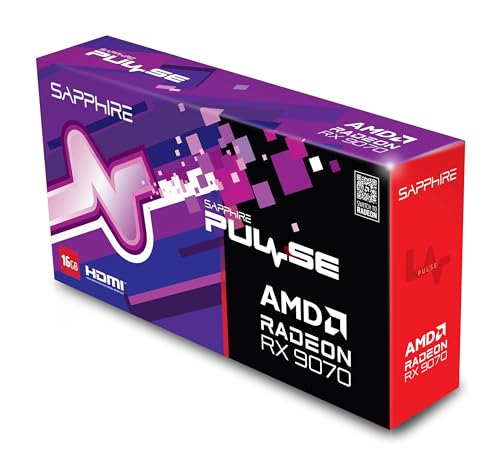 Sapphire Pulse AMD Radeon™ RX 9070 Gaming 16GB Dual HDMI/Dual DP