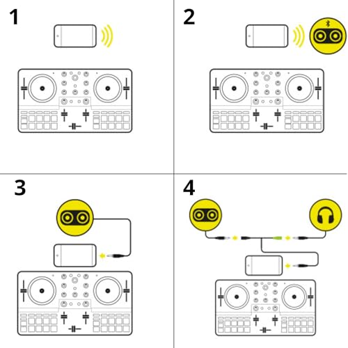 Hercules DJControl Mix Ultra: Controlador de DJ móvil para smartphones (iOS/Android)