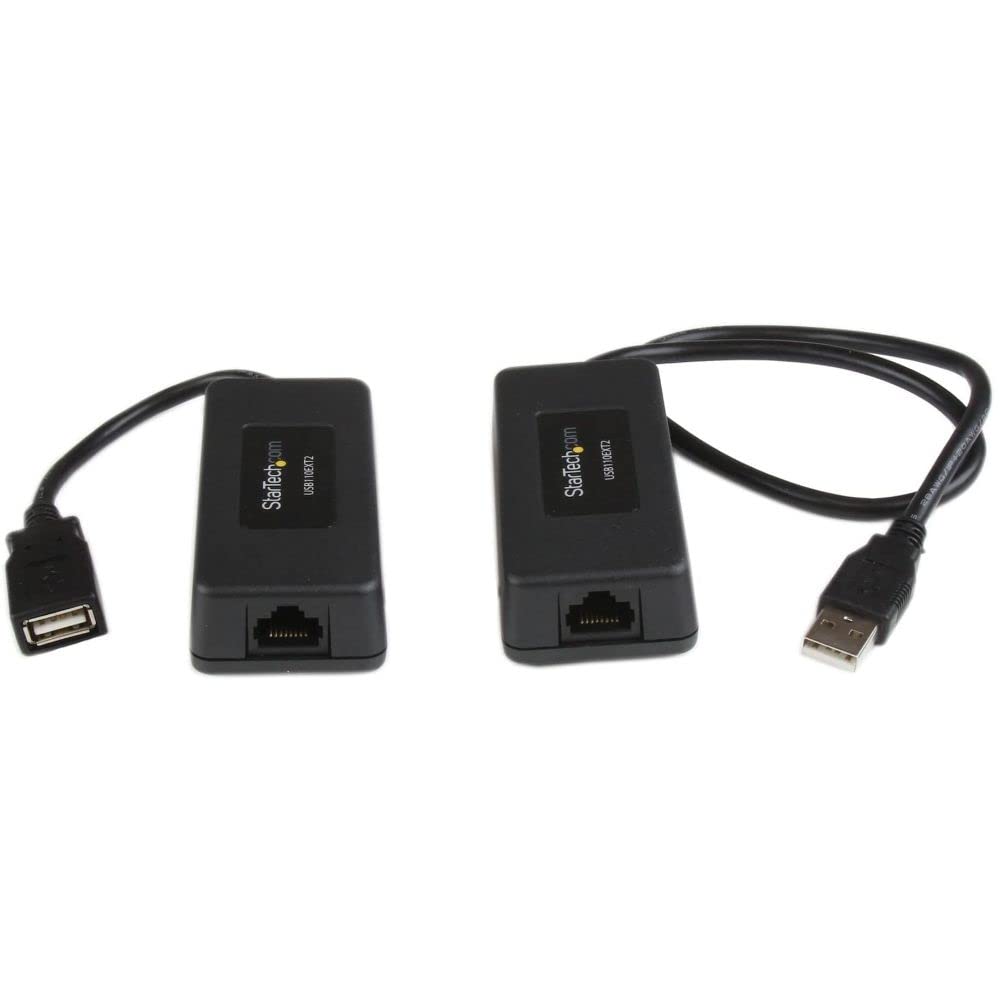 StarTech.com Extensor 1 puerto USB 1.1 por cable Ethernet Cat5 Cat6 UTP RJ45 40m de alcance rango