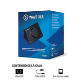 Elgato Wave XLR - Mezclador de audio y previo de 75 db para micrófono XLR a USB-C, alimentación phantom de 48 V, muteo táctil, software para streaming, grabación y podcasts, Mac y PC
