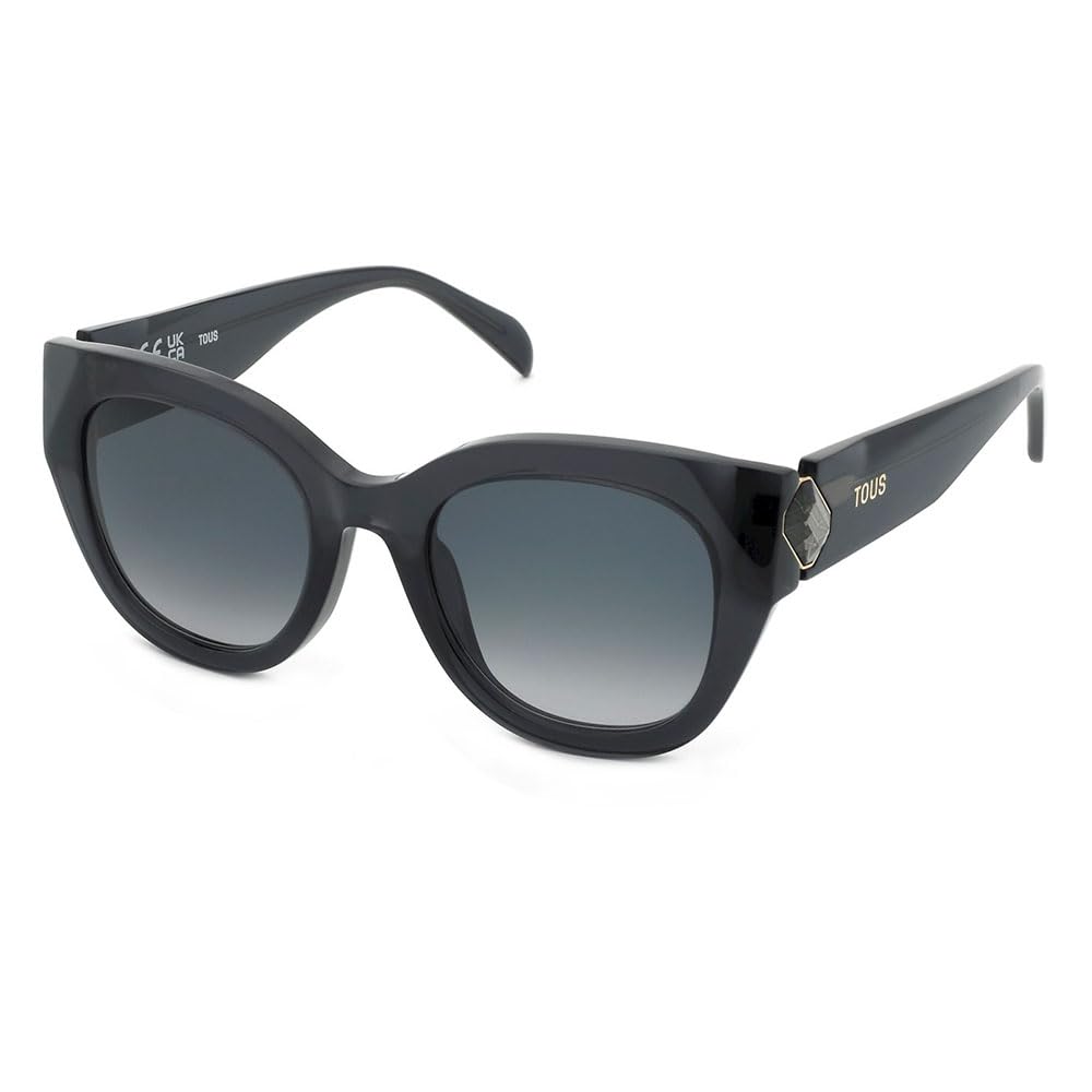 Tous, SUNGLASSES, STOC84S-52-0705, SHINY TRANSPARENT DARK GREY, Female