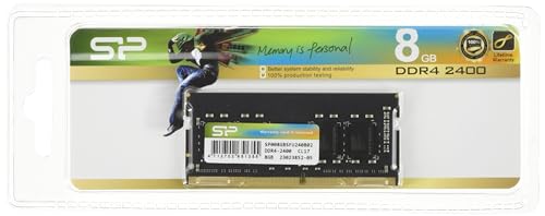 SILICON POWER SP008GBSFU240B02 8 GB DDR4 2400 MHz SO-DIMM NB 260-PIN módulo de Memoria – Verde