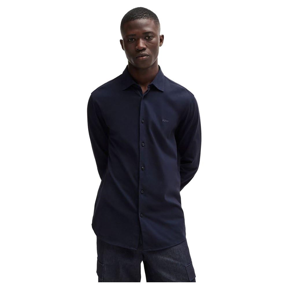 BOSS Mysoft_2_M, Camisa Hombre, Navy418, L