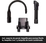 Einhell Aspirador de polvo de mango con batería, 18 V, aspirador de polvo con batería sin bolsa, recipiente colector de 0.6 L, tecnología de ciclón, sistema de filtro triple, Color Rojo/Negro