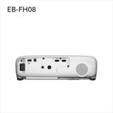Proyector EB-FH08 Full HD con lámpara, 2 puertos HDMI, impresionantes tamaños de imagen sobre pantallas de hasta 337″ y 3600 lúmenes de luminosidad