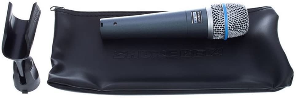 Shure BETA 57A Instrument Micrófono - MIC dinámico supercardioid para aplicaciones vocales e instrumentales con alto elemento de neodimio de salida de alta salida