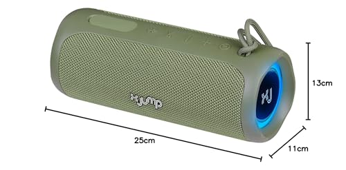 X Jump XJ 100 - Altavoz portátil Amplificado de 40 W, Alto Rendimiento, Bluetooth, función TWS, AUX-IN, micrófono Incorporado, Altavoz Resistente al Agua IP67, Verde
