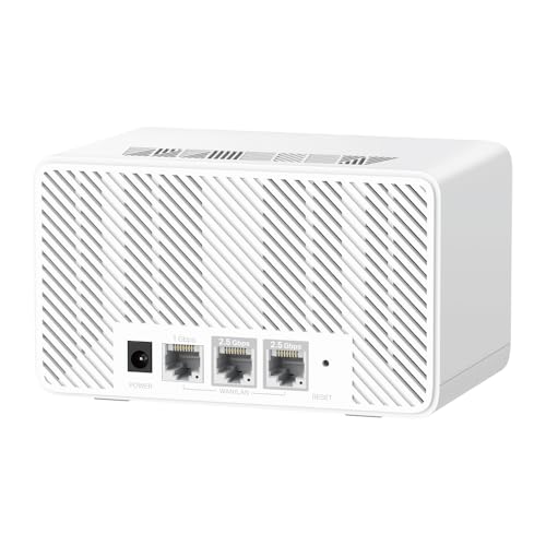 Mercusys TP-Link Halo H37BE Mesh Wi-Fi 7 BE6500Mbps Dual-Band, 2 Puertos WAN/LAN de 2.5G, 1 Puerto Gigabit WAN/LAN, Cubiertos hasta 460m2, 4K-QAM, MLO, Multi-RUs, OFDMA, Control por aplicación, WPA3