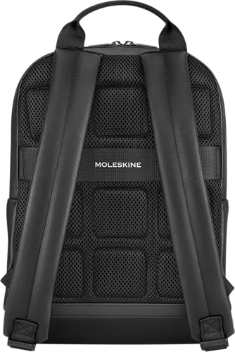Moleskine Mochila Pequeña, Colección Classic, Mochila Compatible ConTablet, iPad, Laptop Hasta 11 Pulgadas, Dimensiones 25 x 36 x 7 cm, Color Negro