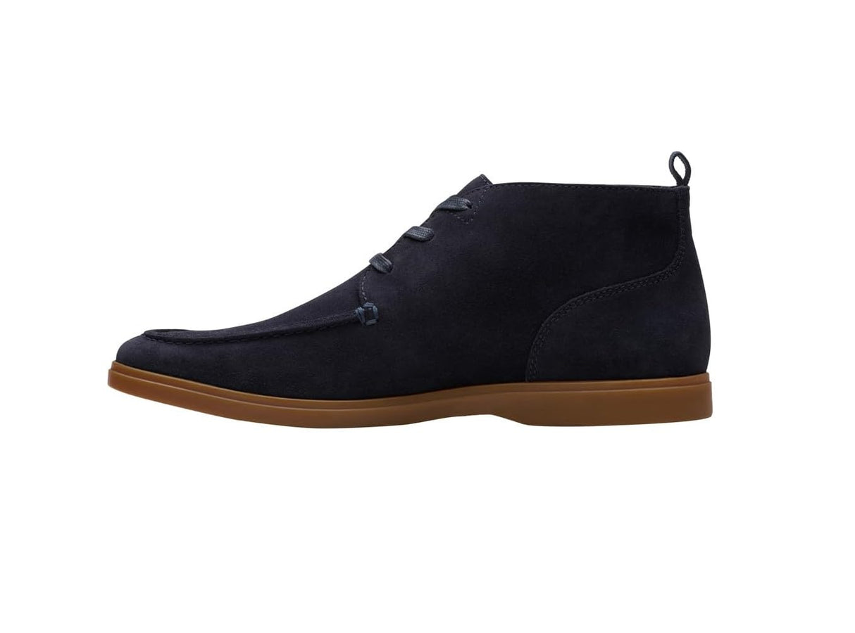 Clarks Torford Mid, Derby Hombre, Navy Suede, 43 EU