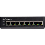 StarTech.com Switch Conmutador Industrial Ethernet Gigabit de 8 Puertos PoE no Gestionado de Servicio Pesado GbE PoE+ IP30 (IESC1G80UP)