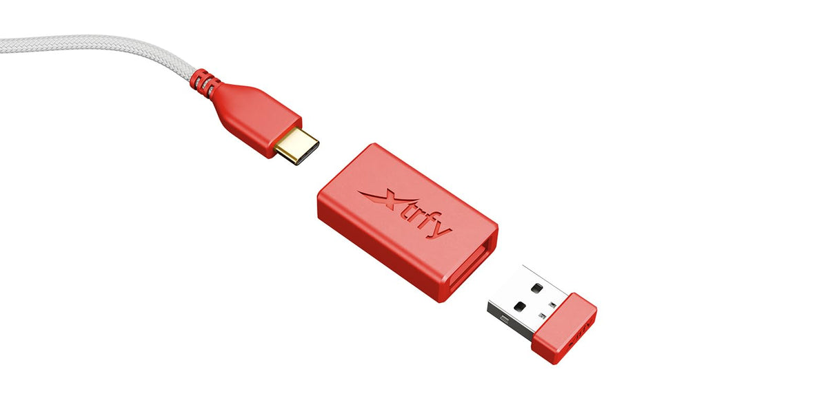 Xtrfy M8 Wireless, Ratón Gaming Inalámbrico Ultraligero, Optimizado para eSports, Radiofrecuencia 2,4 GHz, Parte Frontal Extrabaja para Mayor Precisión, Recargable, Retro